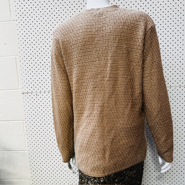 1990s vintage / wool cardigan / NEWCASTLE / xl (3891766893952049734)