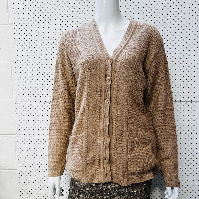 1990s vintage / wool cardigan / NEWCASTLE / xl (3891766898263204436)