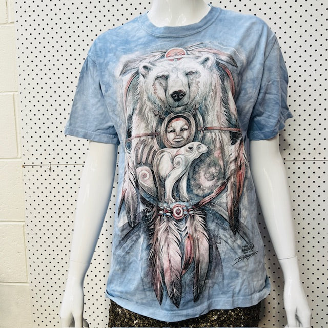 1990s american vintage / THE MOUNTAIN / spirit bear tee / s (3891766904799441383)