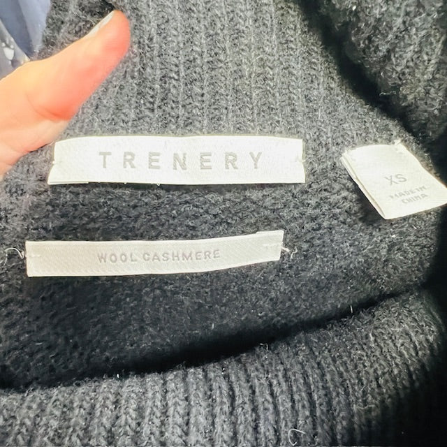 TRENERY / wool cashmere high necked knit / s (3891766928509372535)