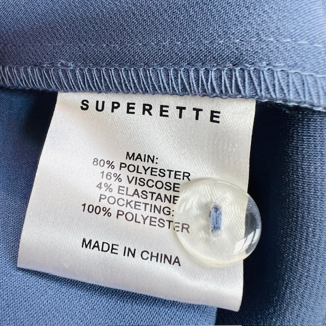 SUPERETTE / dover pants / blue / 12 / new with tags / $249 rrp (3891766935076316632)
