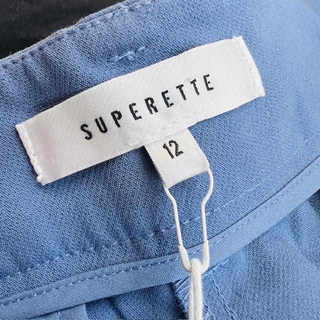 SUPERETTE / dover pants / blue / 12 / new with tags / $249 rrp (3891766941033659763)