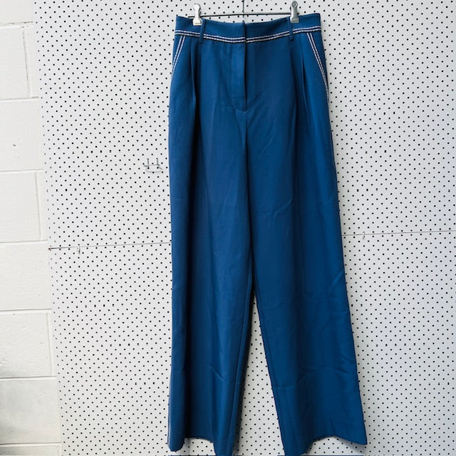 SUPERETTE / dover pants / blue / 12 / new with tags / $249 rrp (3891766947348451368)