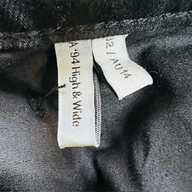 A BRAND / 94 high + wide jeans / black / 32 or 14 (3891766988763609652)
