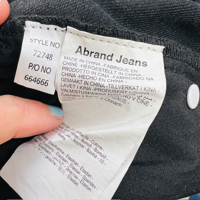 A BRAND / 94 high + wide jeans / black / 32 or 14 (3891766990807136668)