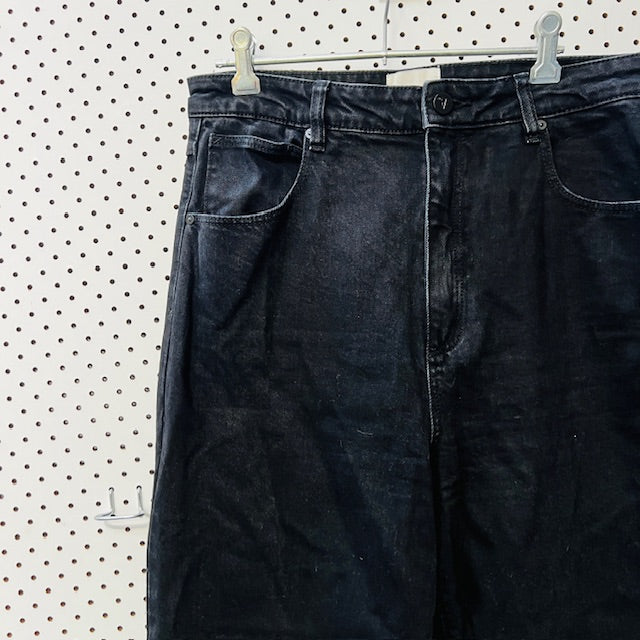 A BRAND / 94 high + wide jeans / black / 32 or 14 (3891766998370981405)