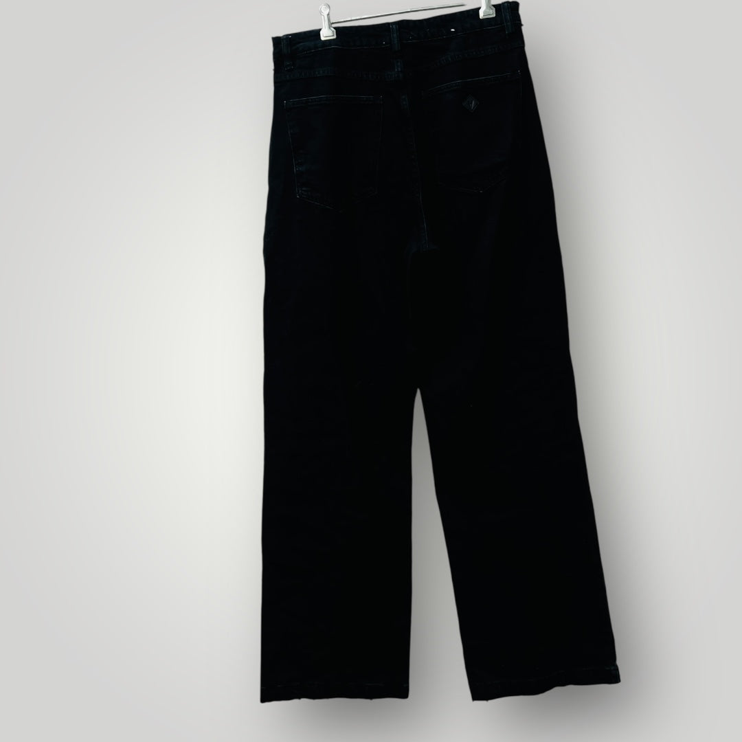 A BRAND / 94 high + wide jeans / black / 32 or 14 (3891767832531497608)