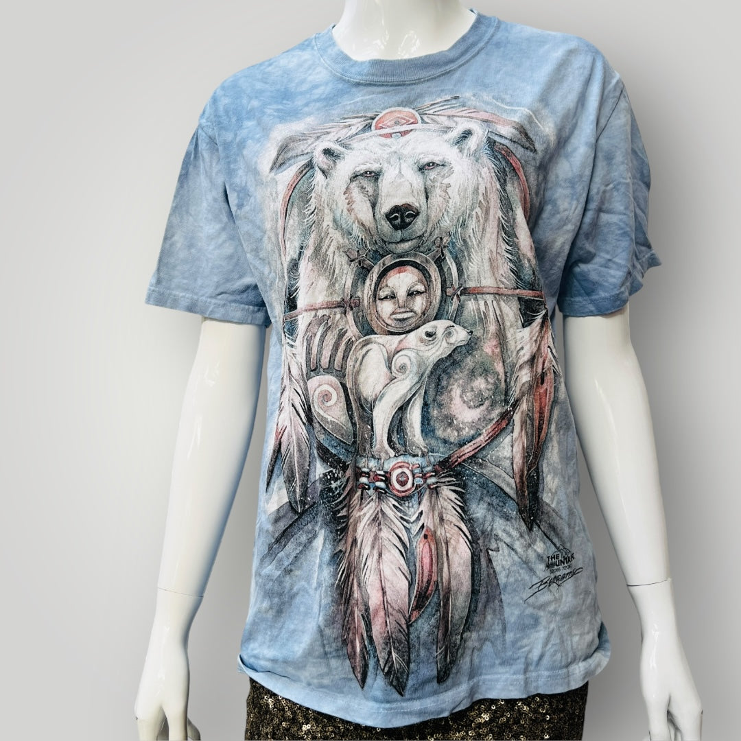 1990s american vintage / THE MOUNTAIN / spirit bear tee / s (3891767868591295766)