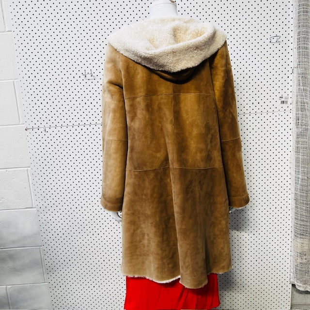IÉNA / japanese shearling leather coat / s (3892284879602709263)