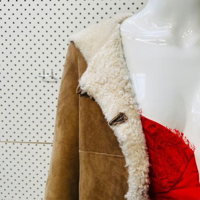 IÉNA / japanese shearling leather coat / s (3892284881463160661)