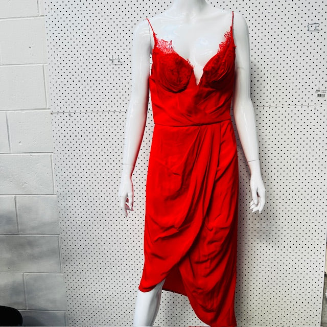 ZIMMERMAN / silk plunge dress / 2 (3892284891709295738)