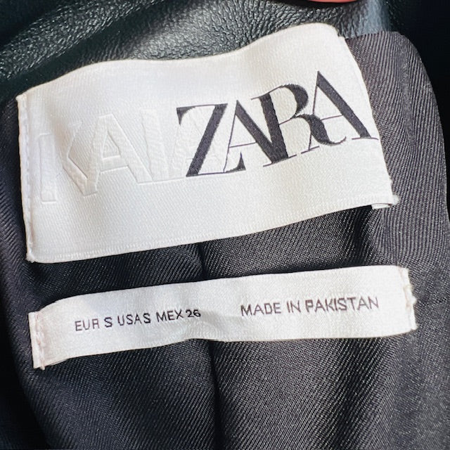 Kaia Gerber x ZARA / leather skirt / s (3892284904987780741)