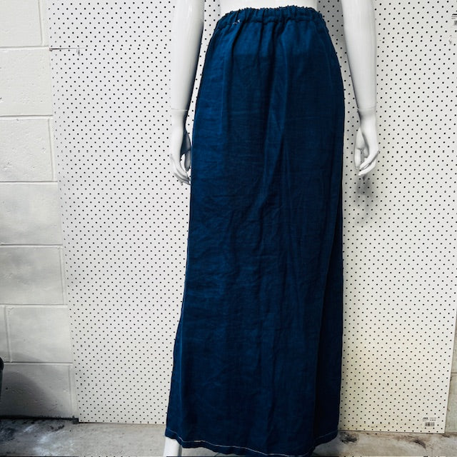 linen / maxi skirt / s (3892284950881929481)