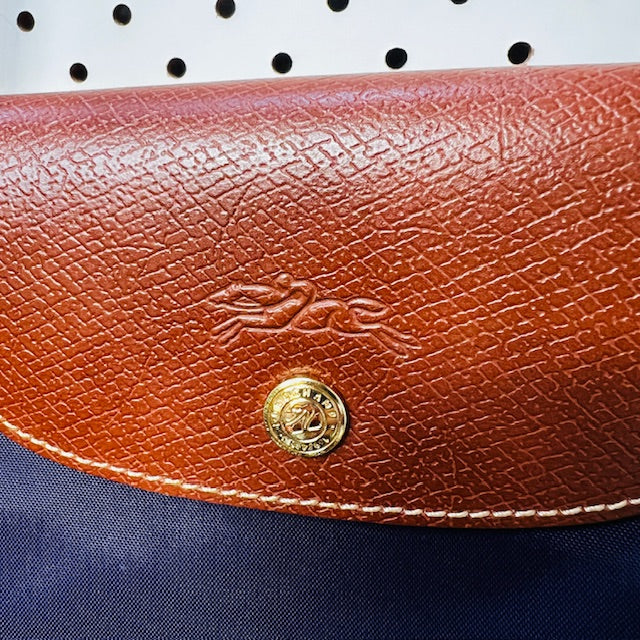 Longchamp Le Pliage / Large Original Navy Shoulder Bag (3892381905332457484)