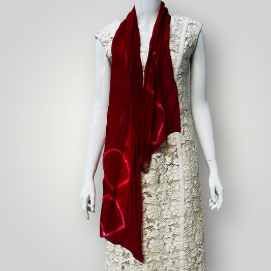 MIRANDA BROWN / silk scarf / tie dyed / made in nz (3892383822271543320)