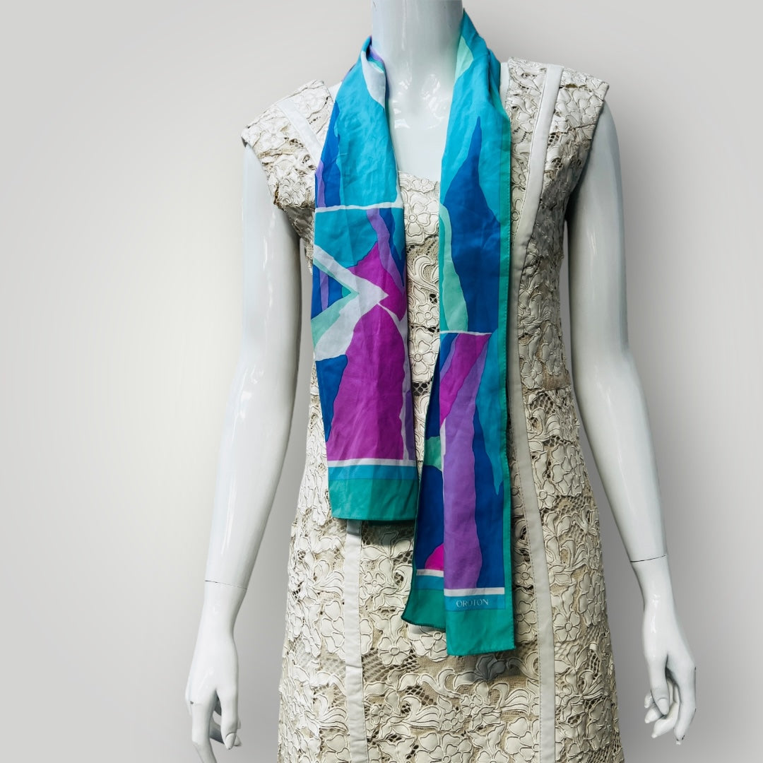 vintage / OROTON / silk scarf (3892383825822213340)