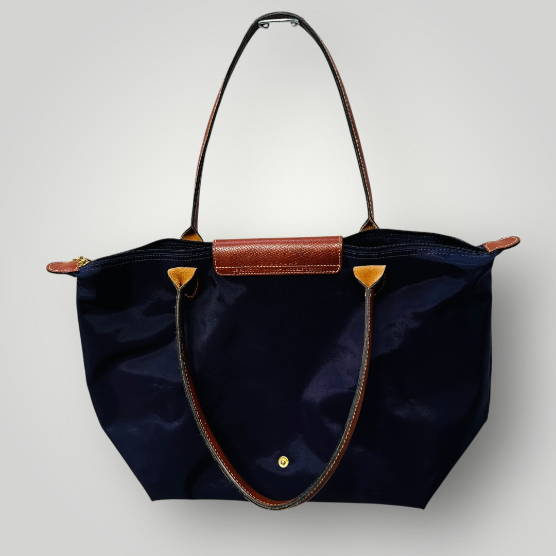 Longchamp Le Pliage / Large Original Navy Shoulder Bag (3892383845961697784)