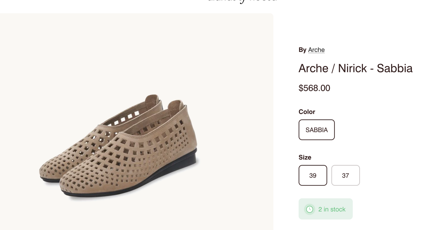 ARCHE / NIRICK / leather shoes / 39 / $570rrp (3892616483272581327)