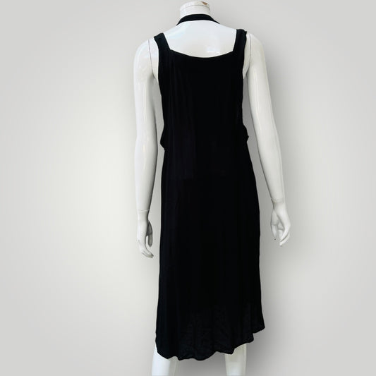 COMPANY OF STRANGERS / tunic dress with adjustable neck straps / 14 / nz made (3893493634065136314)