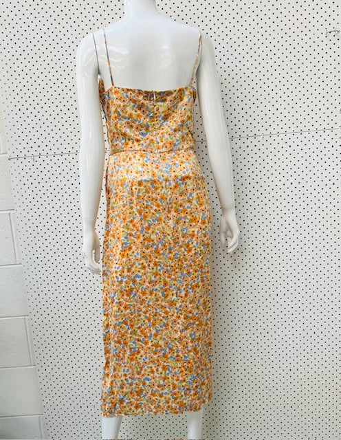 BEC + BRIDGE / 'heidi' silk floral midi dress / 10 (3893494151459650018)