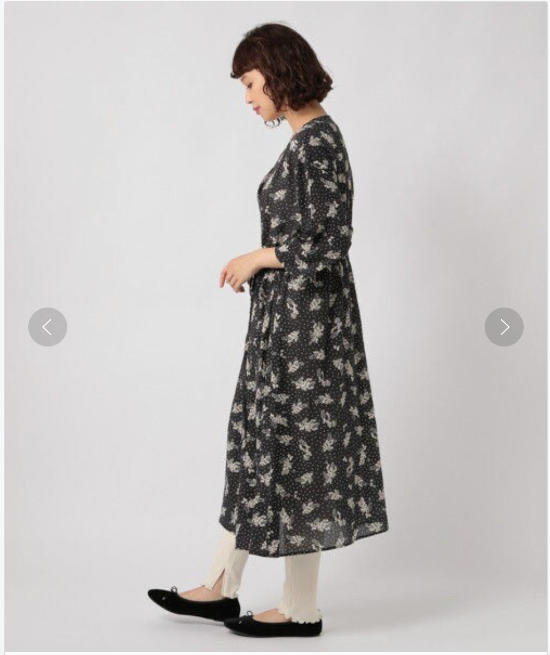 japanese / print wrap dress / studio clip / s/m (3893512882940807834)