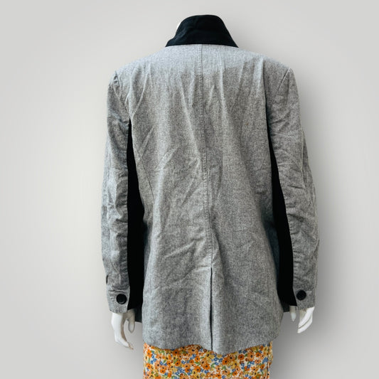 VERGE / 'jersey blazer' in grey wool / L (3893577313317150002)