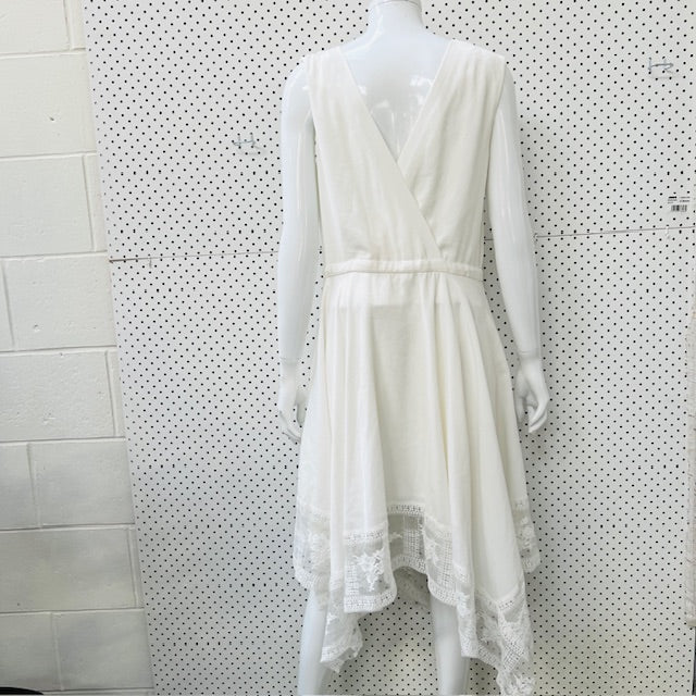 MAJE / Rushane Lace-Trimmed Handkerchief-Hem Dress / $700rrp / 3 (3893694542115305553)
