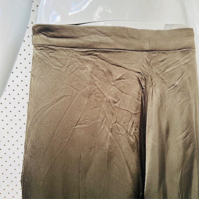 MAX / khaki satin slip skirt / 14 (3893694681715783438)
