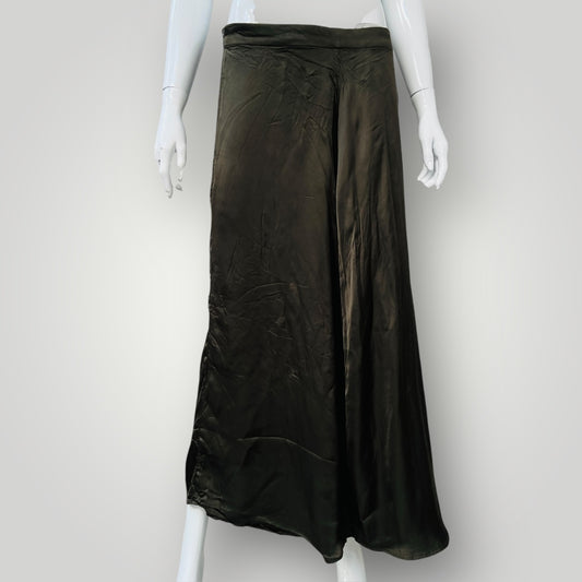 MAX / khaki satin slip skirt / 14 (3893695249797206668)