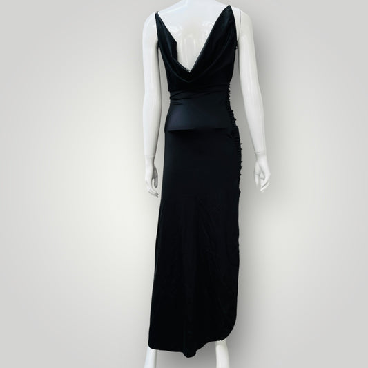 StREET HEART / black tie or cocktail gown in lycra / s (3893695295465977698)