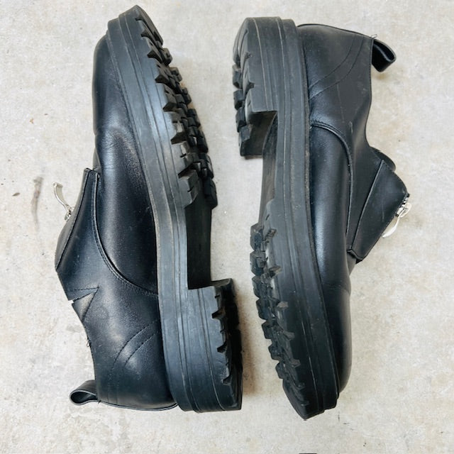 ISABELLA ANSELMI / black zip derby shoes / 39 (3894108233089282842)