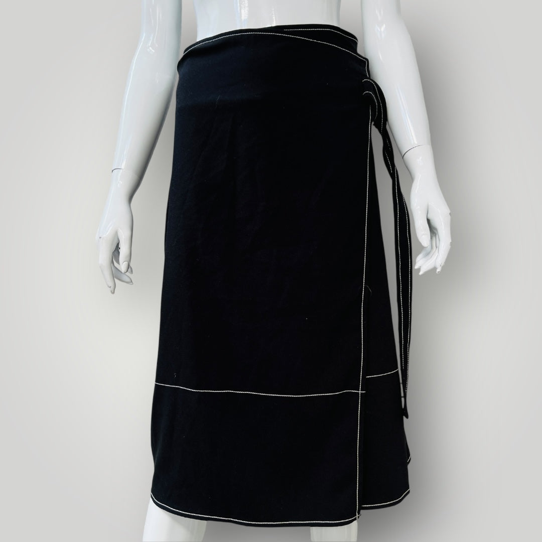 CITY CHIC / a line skirt with white stitching / 16 (3894272285376771690)
