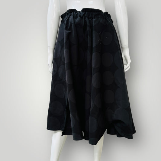 LILY / full skirt with large embossed circles / L (3894272300984535893)