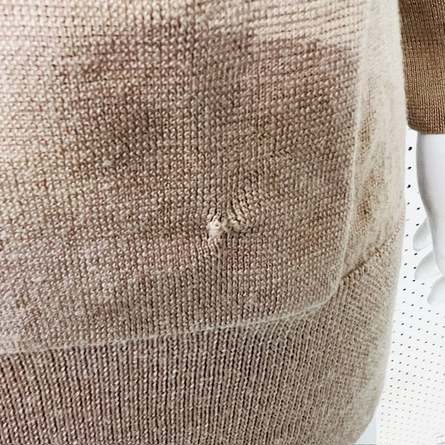 SILLS / brown merino cardigan / m (3894552689317507471)