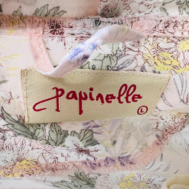 PAPINELLE / 'LAYLA' midi robe in silk / L / $185rrp (3894552770466469631)