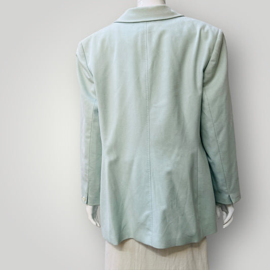 vintage / JAEGER / peppermint green wool blazer / 16 (3894553006986648951)