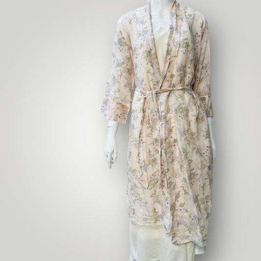 PAPINELLE / 'LAYLA' midi robe in silk / L / $185rrp (3894553019046370289)