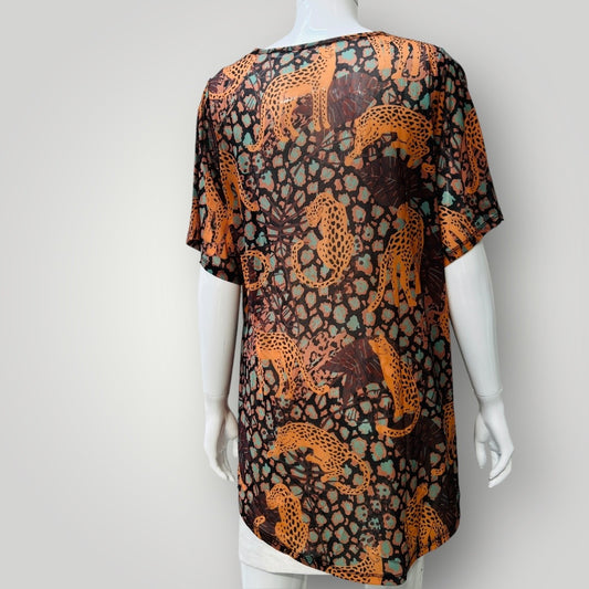 mesh / top with tigers / M/L (3894553066493692630)
