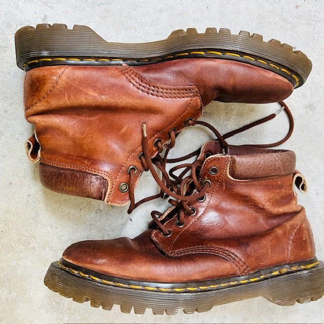 1990s vintage / dr martens brown 939 boots / made in england / 39 (3894777302761589322)