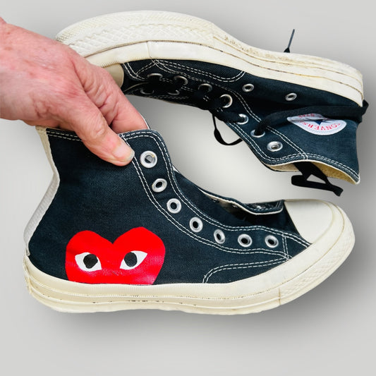 COMME DES GARCONS PLAY x CONVERSE / high tops / 37.5 (3894777659202229234)