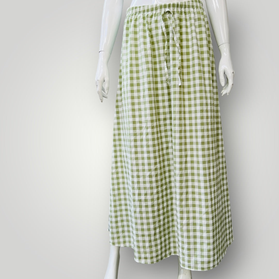 MISS SELFRIDGE / sae gingham maxi skirt / 12-14 (3894815313254405221)
