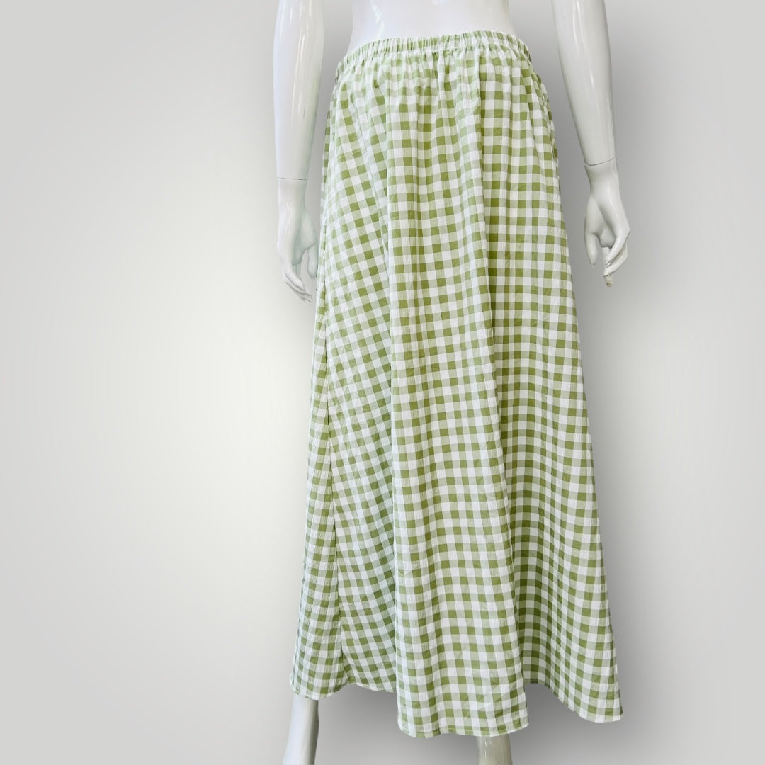 MISS SELFRIDGE / sae gingham maxi skirt / 12-14 (3894815315123473064)
