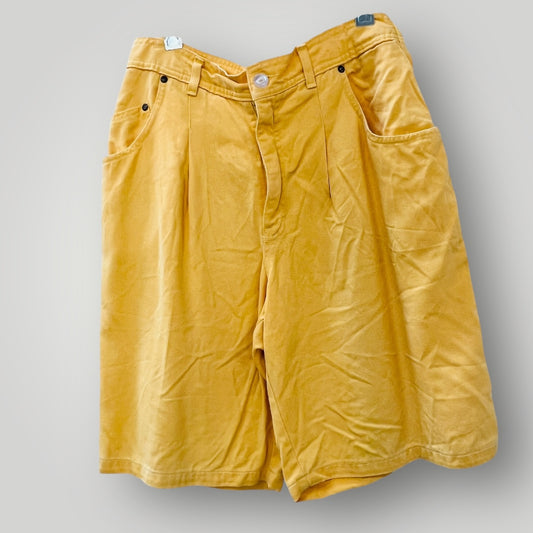 1990s nz vintage / VSSP yellow shorts / 14 / made in nz (3894815337384324143)