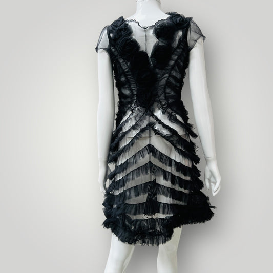 ANNAH STRETTON / tulle dress / s / made in nz (3895478351162027535)