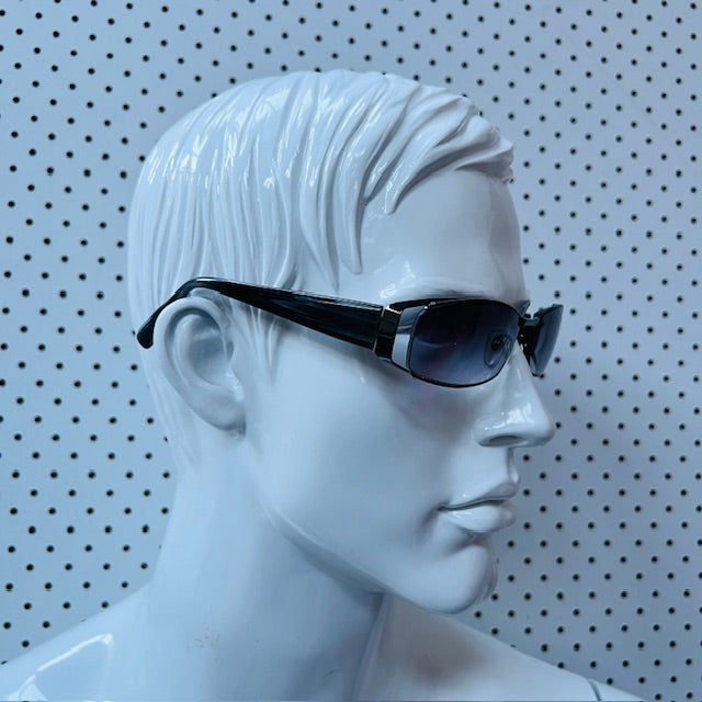 NICOLE / 1990s vintage skinny wrap sunglasses (3895549512022252797)