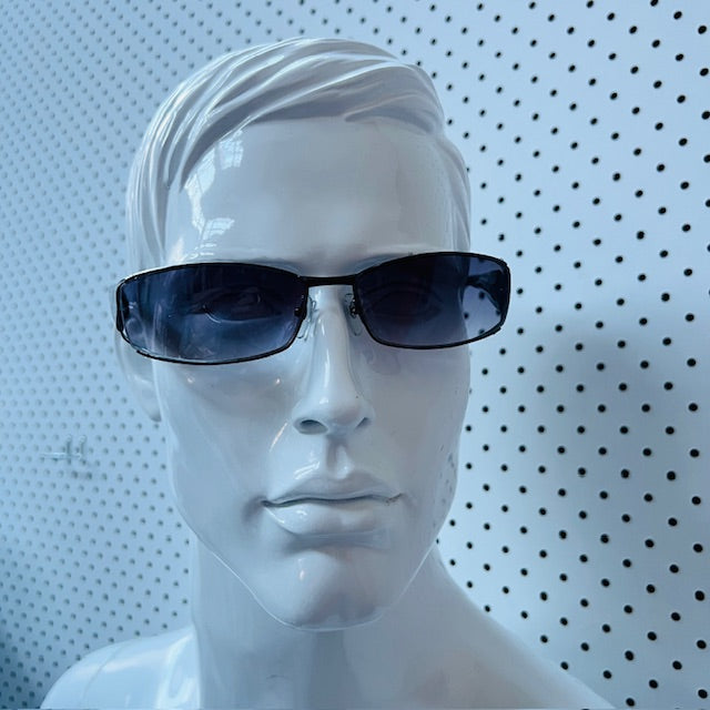 NICOLE / 1990s vintage skinny wrap sunglasses (3895549513497769148)