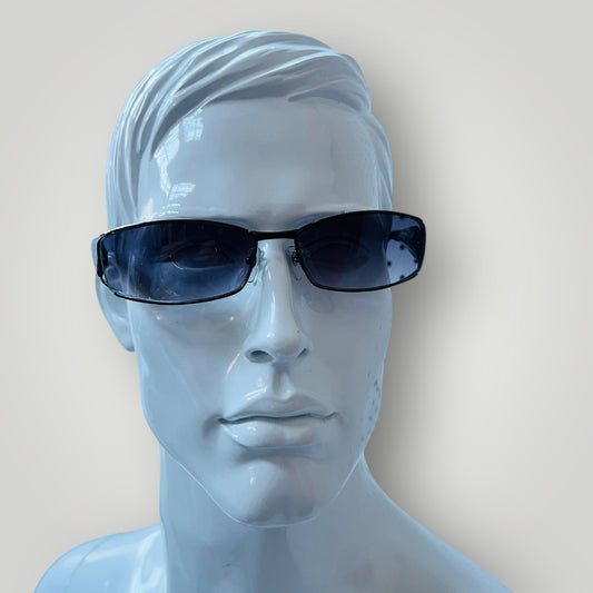 NICOLE / 1990s vintage skinny wrap sunglasses (3895549610296640259)