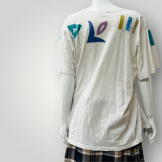 1990s aussie vintage / VORSA / handpainted tee / L (3895653501879012612)