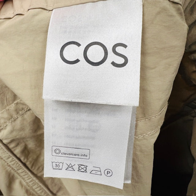 COS / barrel leg pants in taupe / s (3895915091018888940)