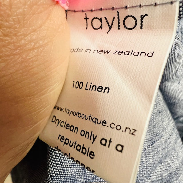TAYLOR / linen pants / 14 / made in nz (3895915105359864433)